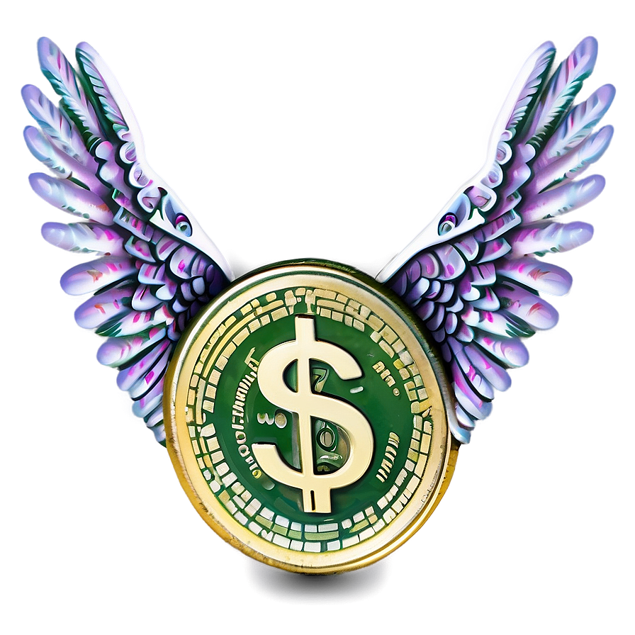 Dollar Sign With Wings Png Tgo11 PNG Image