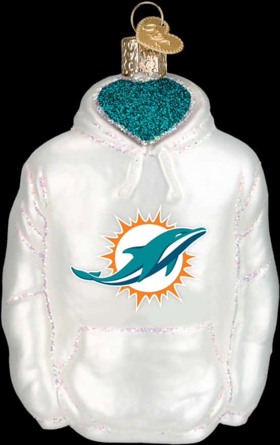 Dolphin Logo Christmas Ornament Hoodie PNG Image