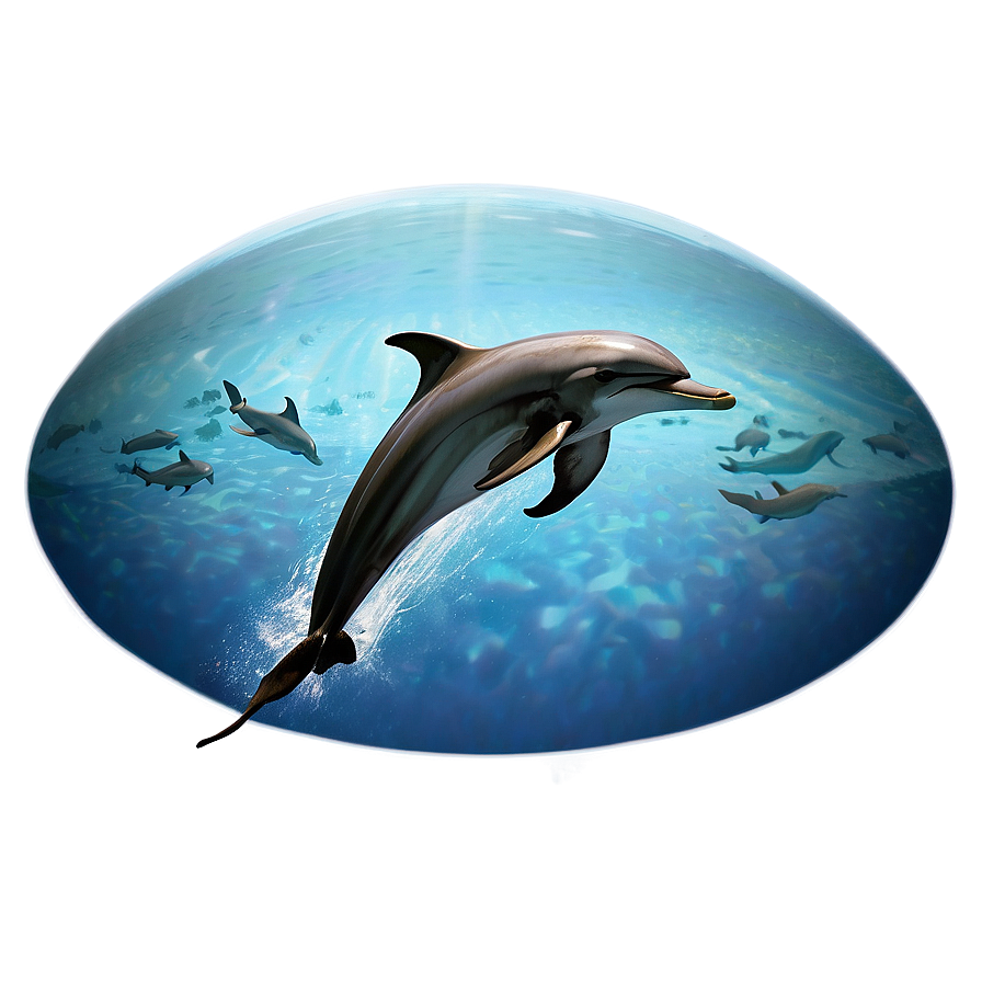 Dolphins Circle Png 06112024 PNG Image