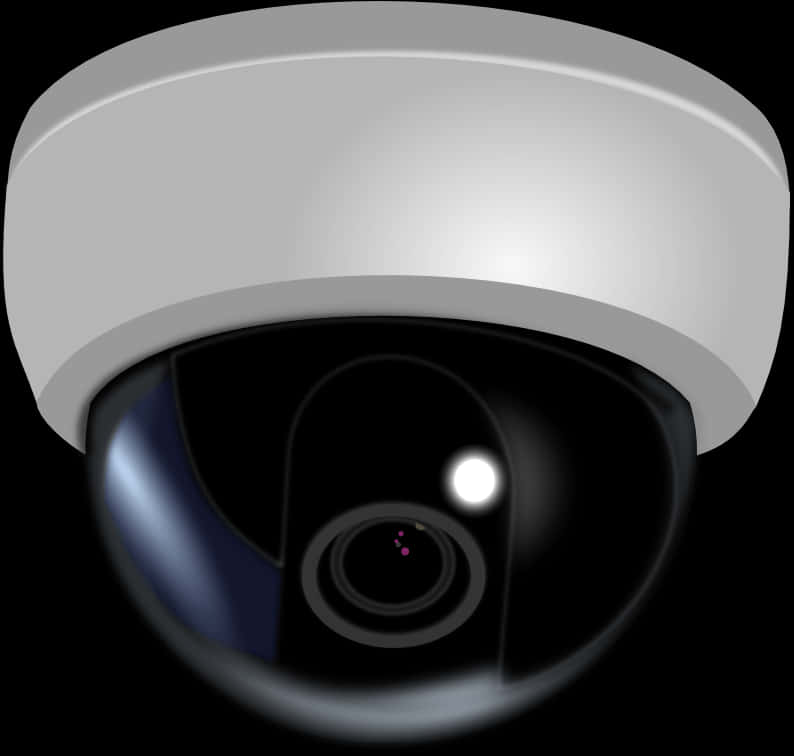 Dome Security Camera Illustration PNG Image