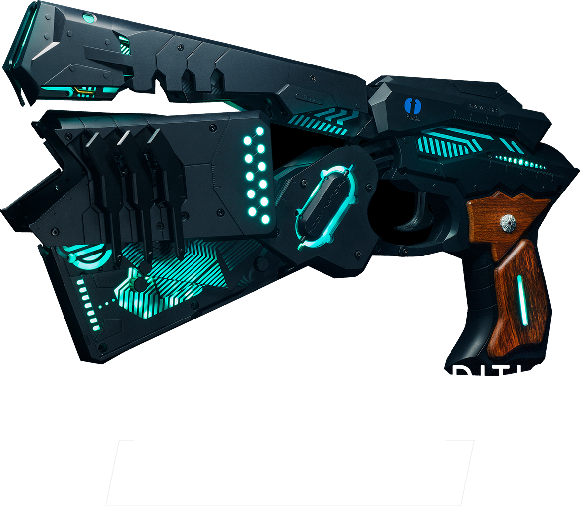 Dominator Special Edition Futuristic Gun PNG Image