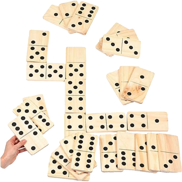 Dominoes Game In Progress PNG Image