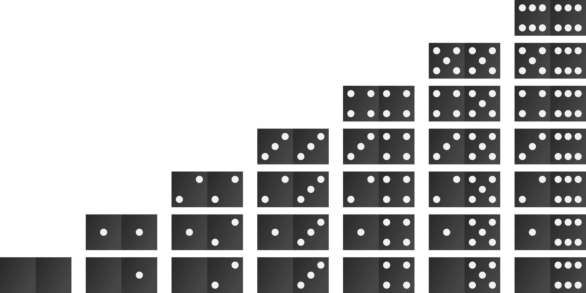 Dominoes Standingin Formation PNG Image