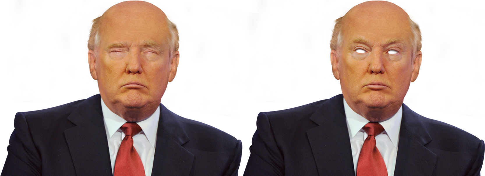 Donald Trump Eyes Closed Expression PNG Image