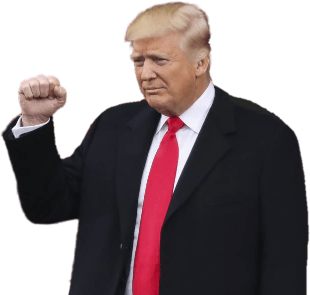 Donald Trump Fist Pump Gesture PNG Image