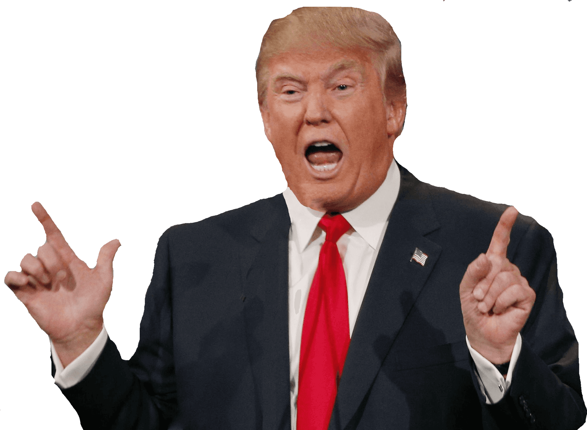 Donald Trump Gesticulating Speech PNG Image