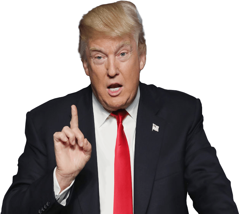 Donald Trump Gesture Speaking PNG Image