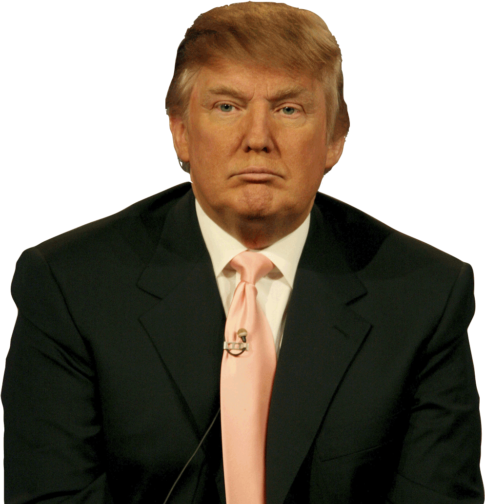 Donald Trump Portrait PNG Image