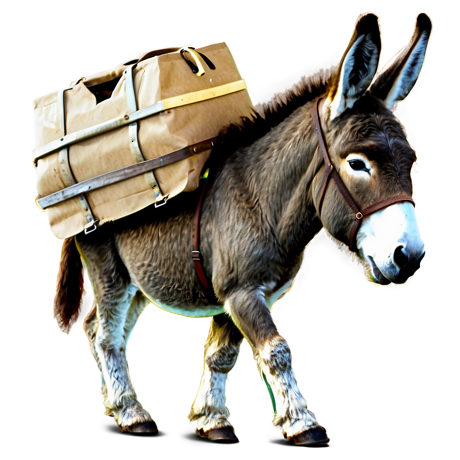 Donkey Carrying Bags Png Ryw PNG Image