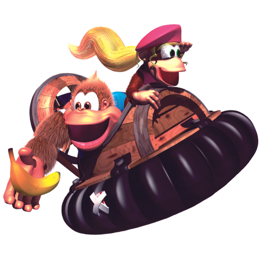 Donkey Diddy Kong Barrel Jet Ski PNG Image