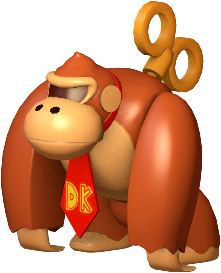 Donkey_ Kong_3 D_ Model PNG Image