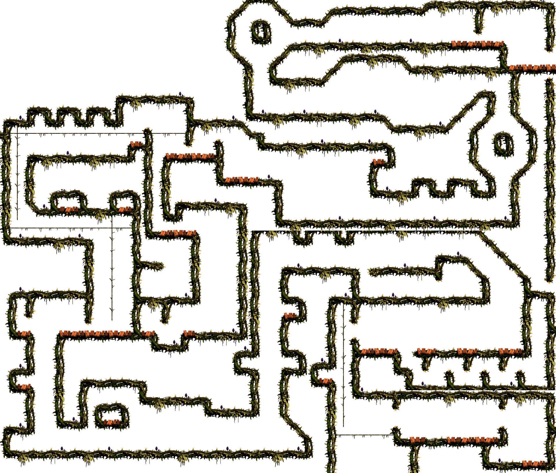 Donkey Kong Classic Maze Map PNG Image