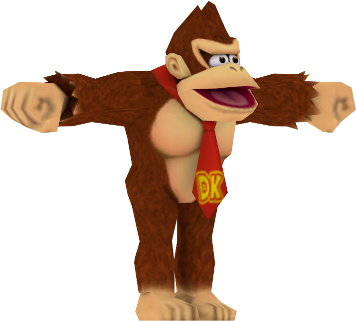 Donkey Kong Classic Pose PNG Image