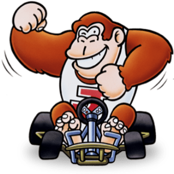 Donkey Kong Racing Victory Pose PNG Image