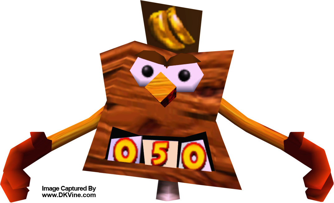 Donkey Kong Wooden Crate Character PNG Image