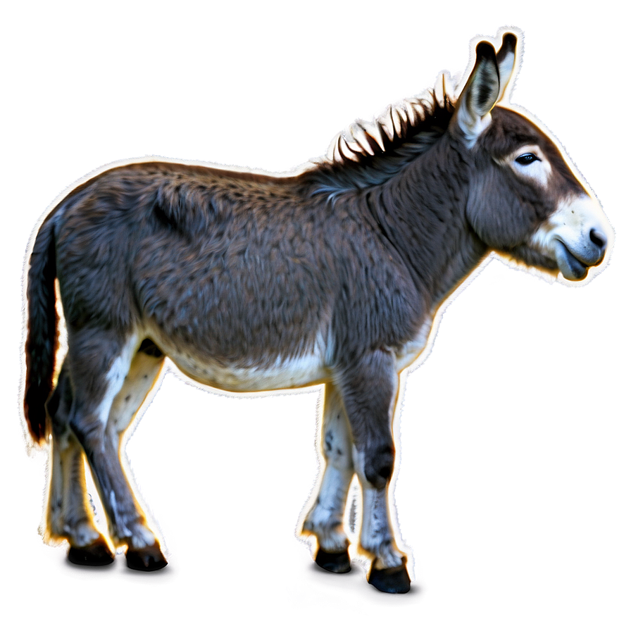 Donkey Side View Png 90 PNG Image