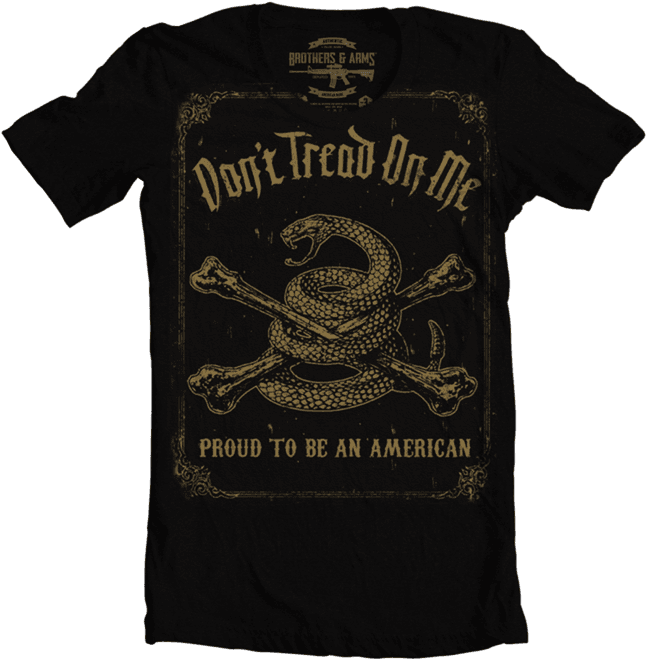 Dont Tread On Me T Shirt Design PNG Image