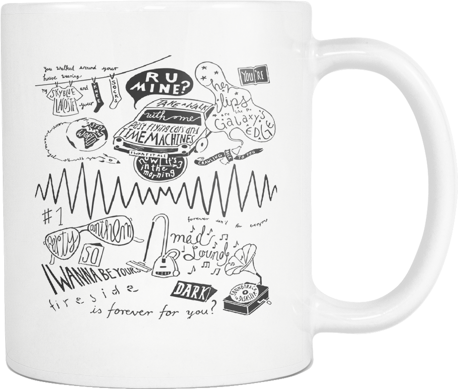 Doodle Art Mug PNG Image