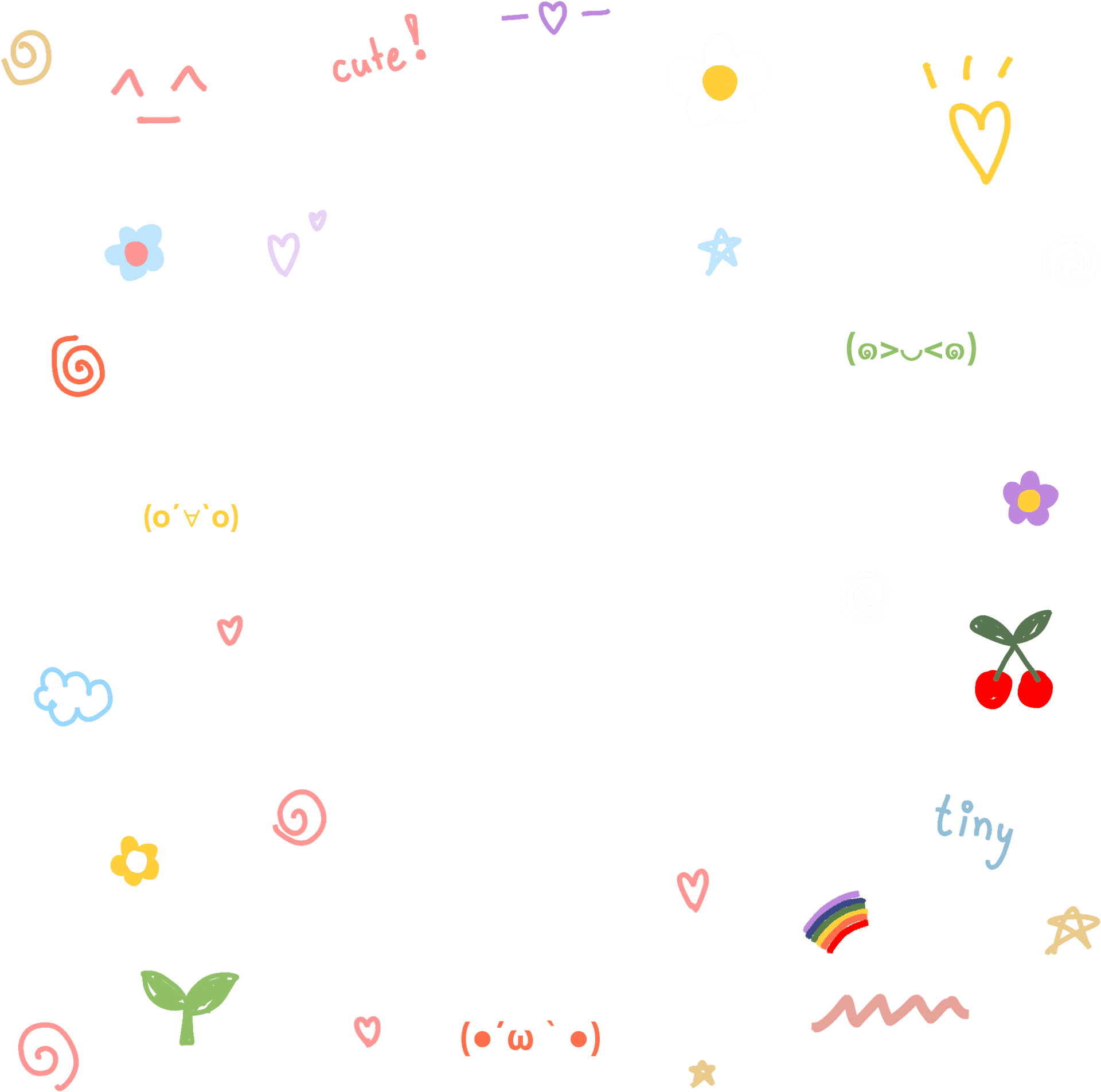 Doodle_ Stickers_ Collection_ Picsart PNG Image