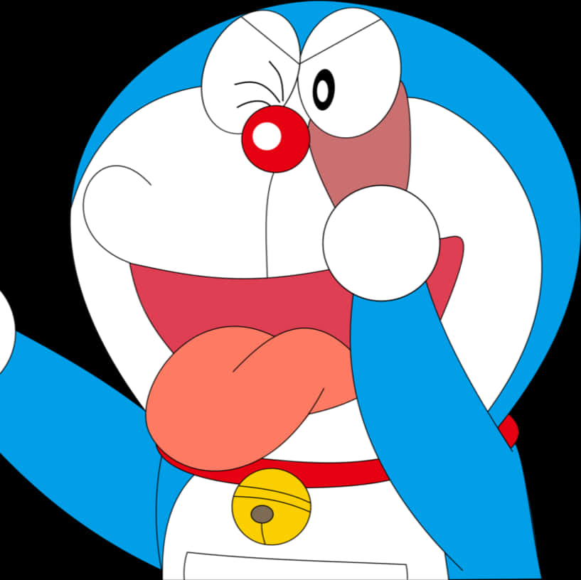 Doraemon Close Up Portrait PNG Image