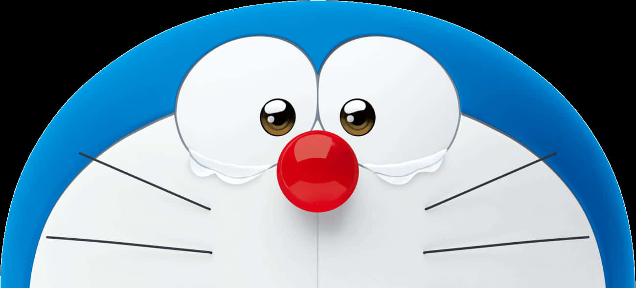 Doraemon Face Close Up PNG Image