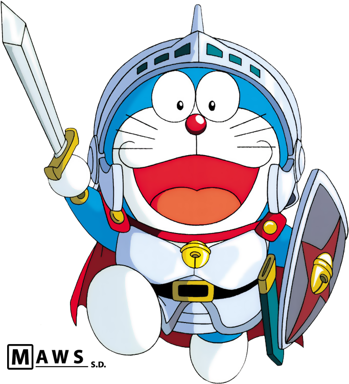 Doraemon Knight Illustration PNG Image