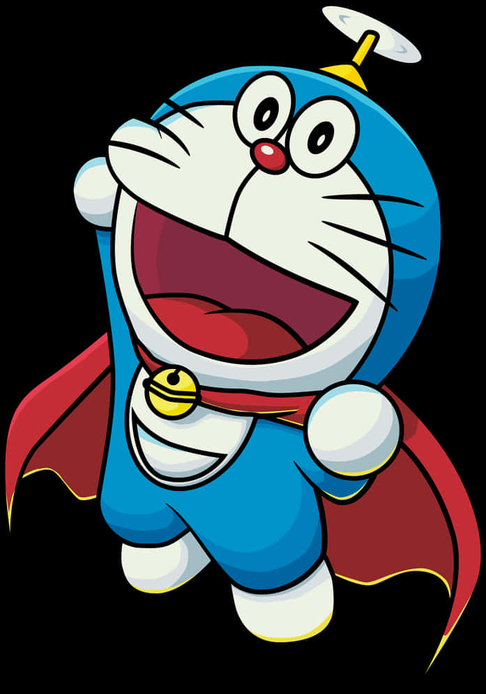 Doraemon_ Superhero_ Pose PNG Image