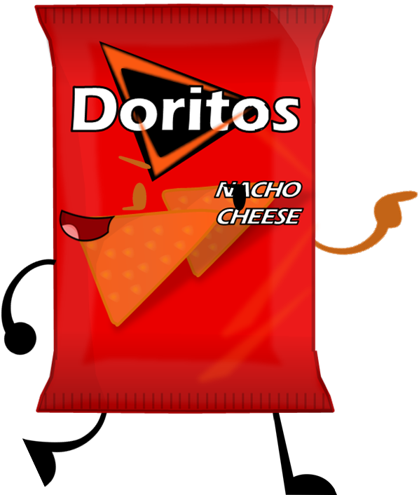 Doritos Nacho Cheese Flavored Chips Package PNG Image