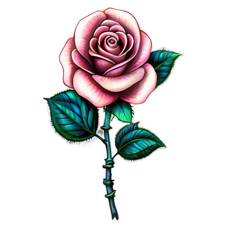 Dotwork Rose Tattoo Drawing Png You PNG Image