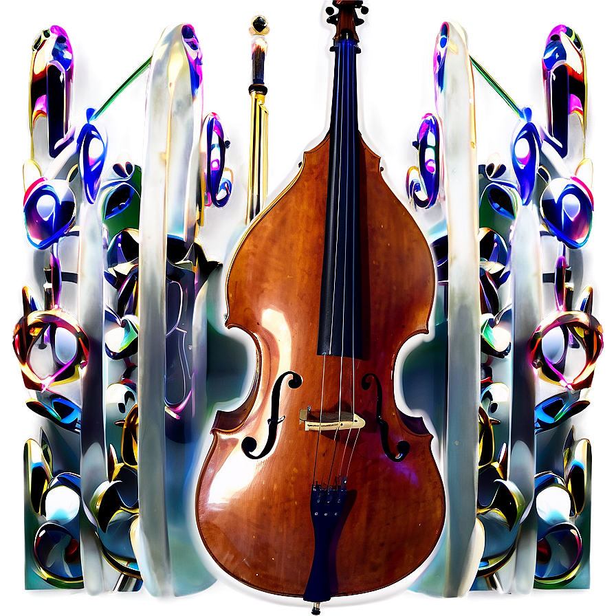 Double Bass On Stage Png Rkd39 PNG Image