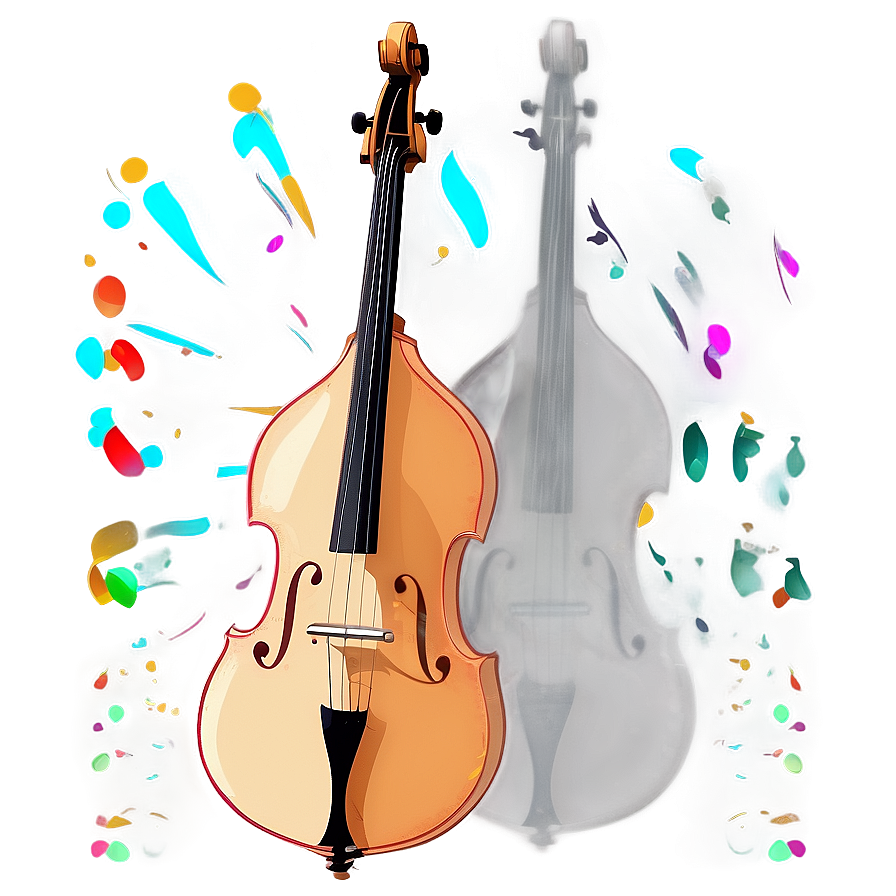 Double Bass Sunset Silhouette Png 4 PNG Image