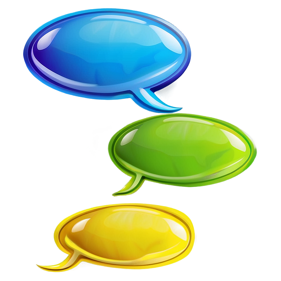 Double Chat Bubbles Png 06262024 PNG Image