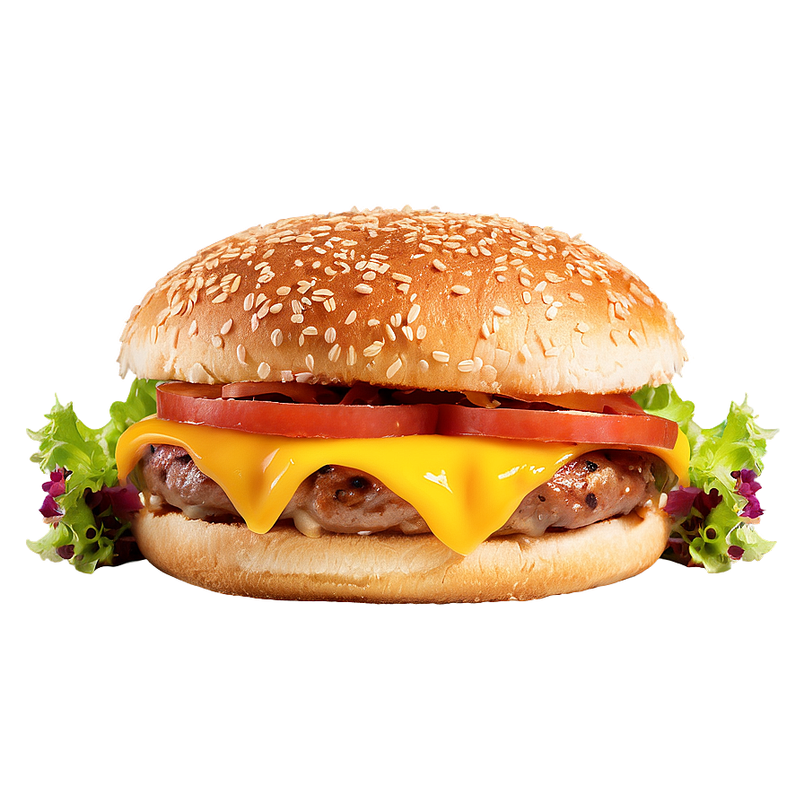 Double Cheese Meltdown Burger Png 31 PNG Image