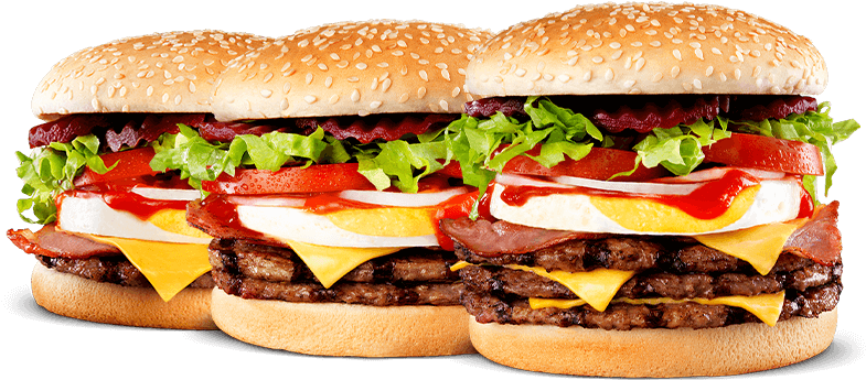 Double Cheeseburger Deluxe PNG Image