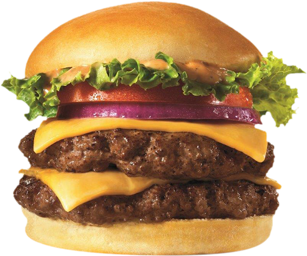 Double Cheeseburger Deluxe PNG Image