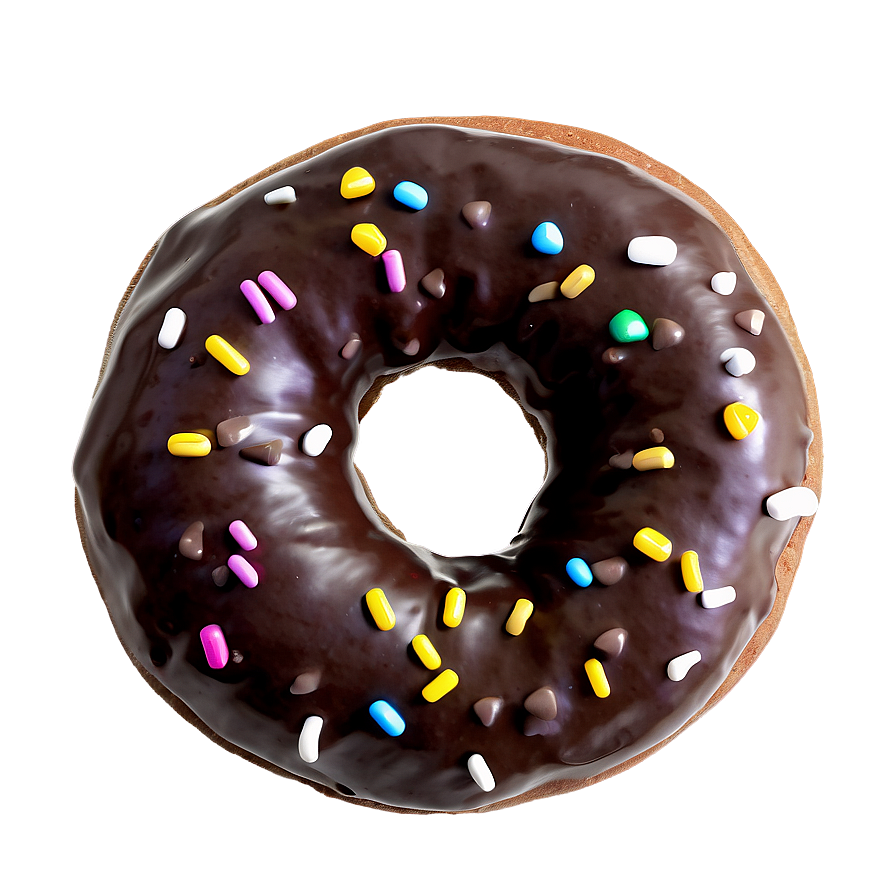 Double Chocolate Donut Png Ajo PNG Image