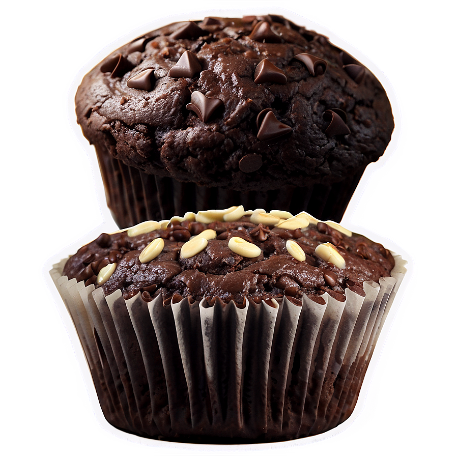 Double Chocolate Muffin Png Geb PNG Image