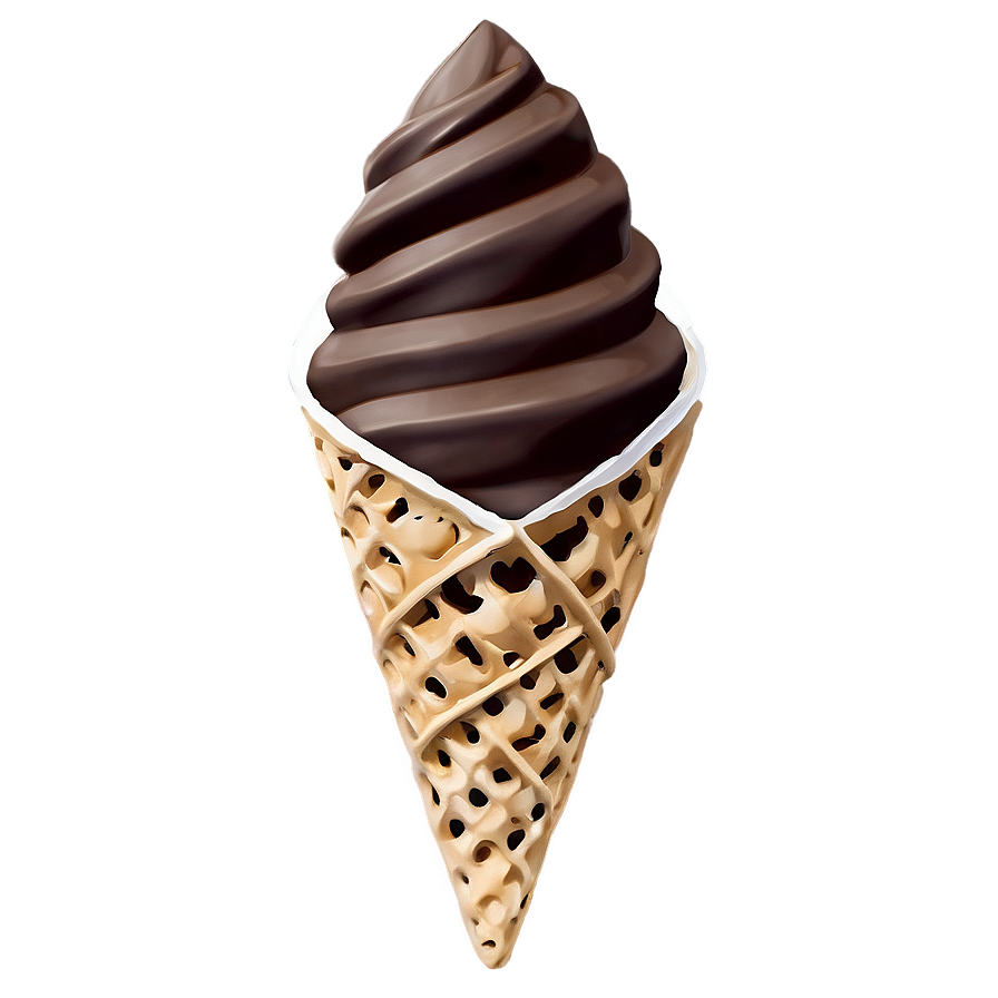 Double Chocolate Waffle Cone Png 59 PNG Image