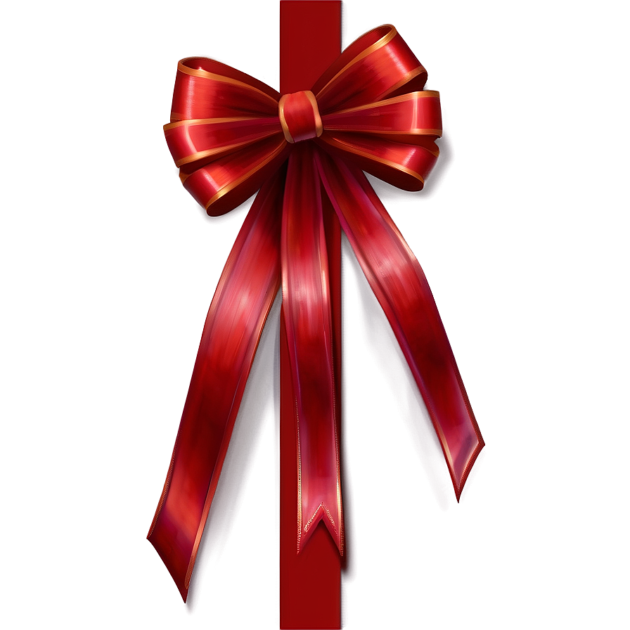 Double Red Bow Png Vch16 PNG Image