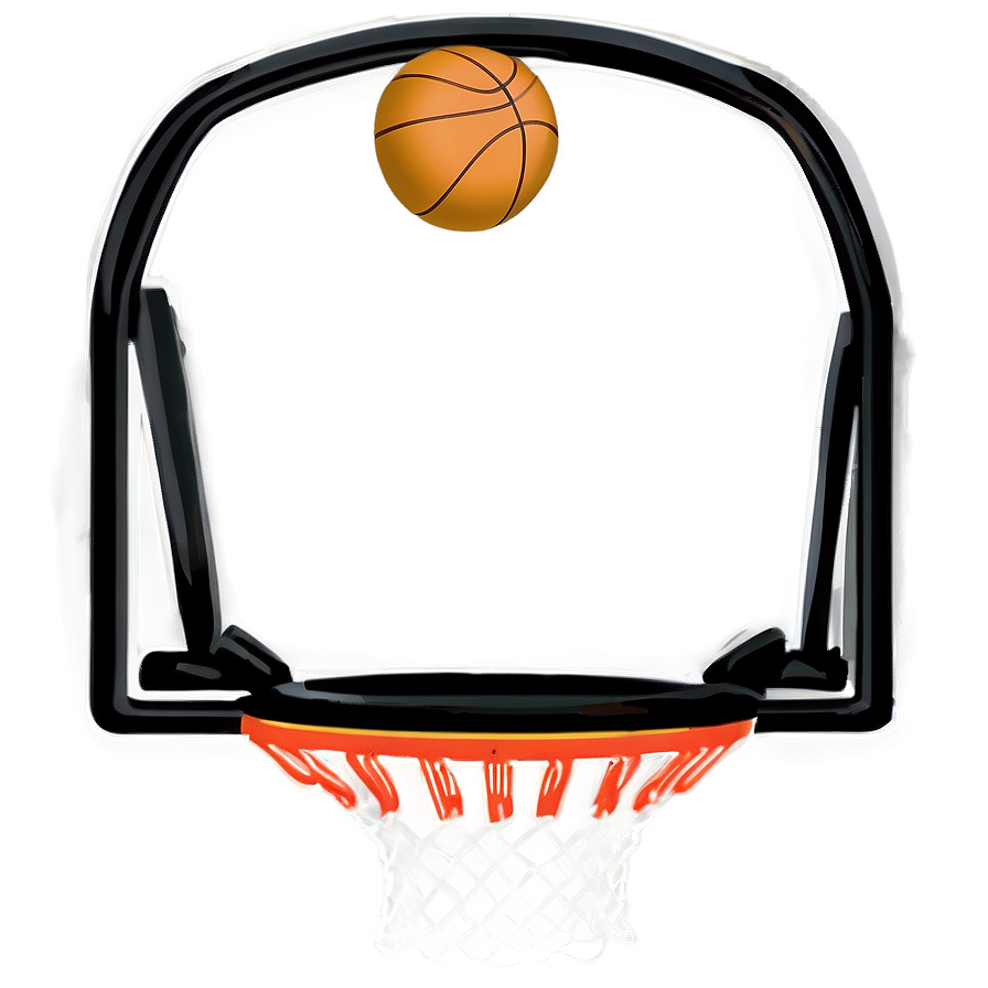 Double Rim Basketball Hoop Png Bbs PNG Image