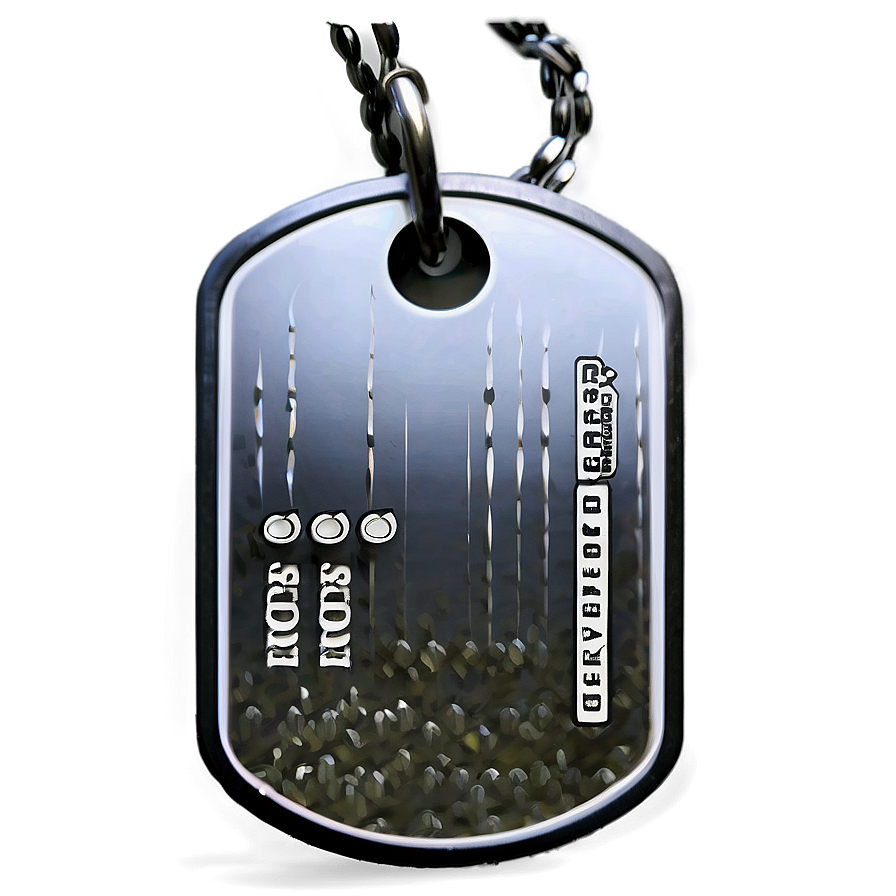 Double-sided Dog Tag Png Kxa PNG Image