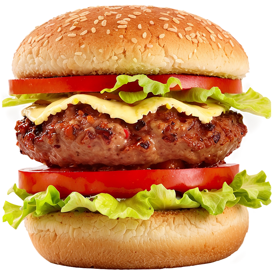 Double Stack Hamburger Png Bmr PNG Image