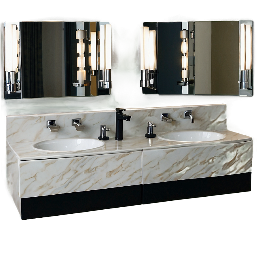 Double Vanity Bathroom Sink Png Fid51 PNG Image