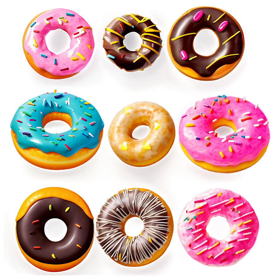 Doughnut Collection Png Dmv78 PNG Image