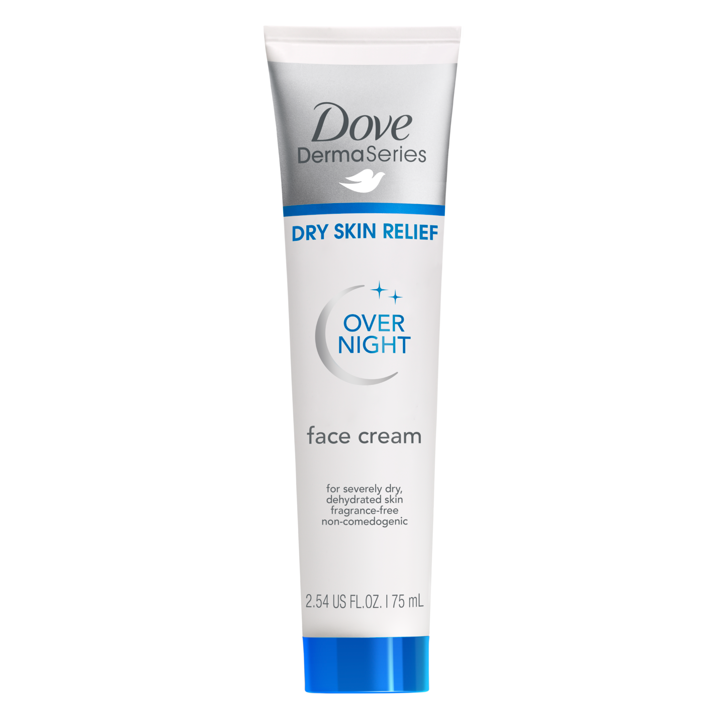 Dove Derma Series Dry Skin Relief Overnight Face Cream PNG Image