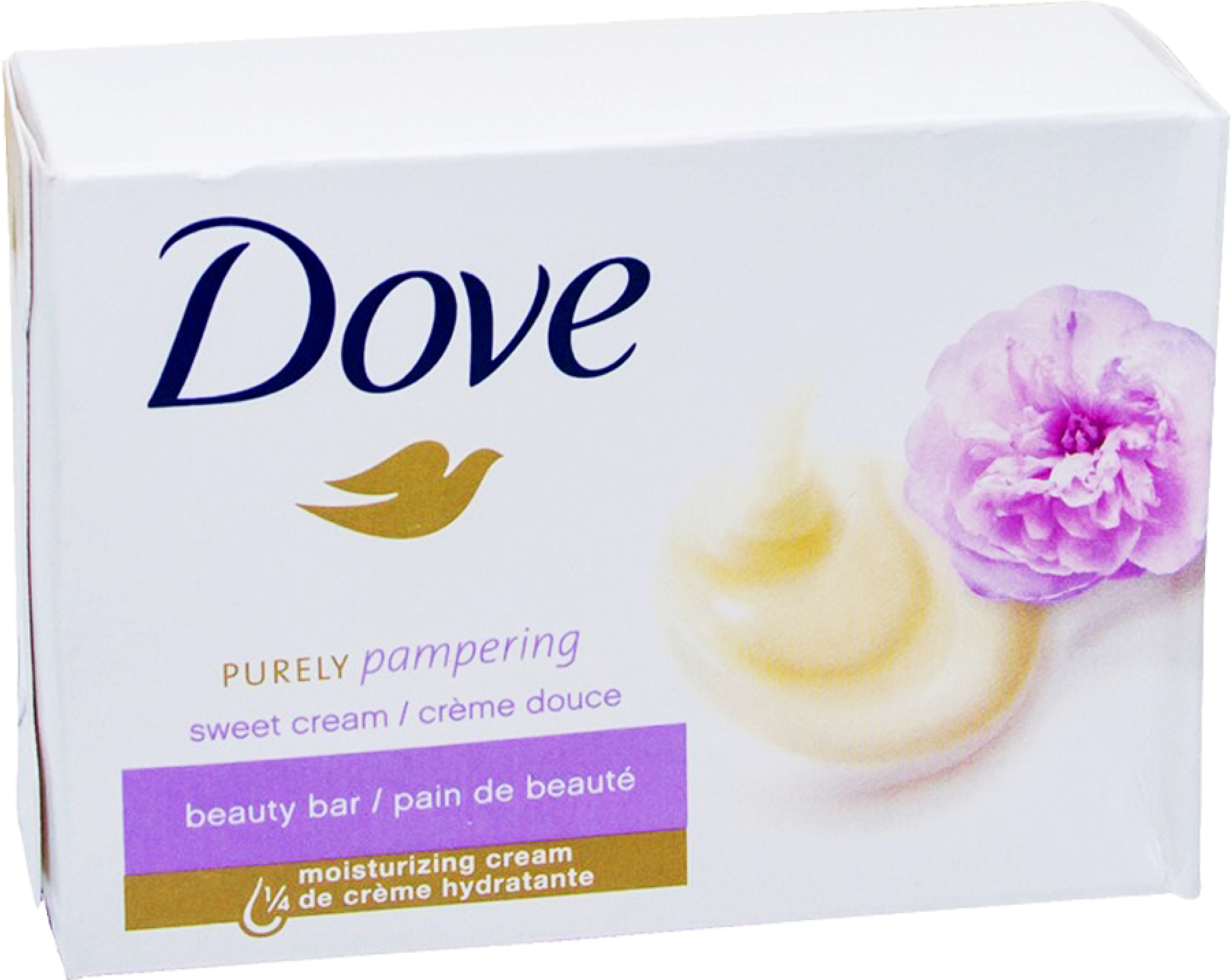 Dove Purely Pampering Beauty Bar Packaging PNG Image