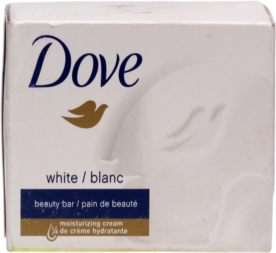 Dove White Beauty Bar Soap Packaging PNG Image