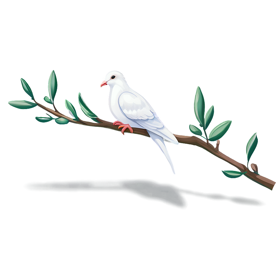 Dove With Olive Branch Png 05042024 PNG Image