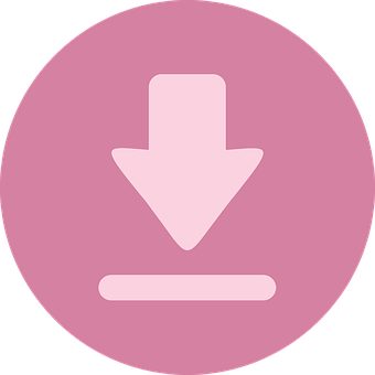 Download Icon Pink Background PNG Image