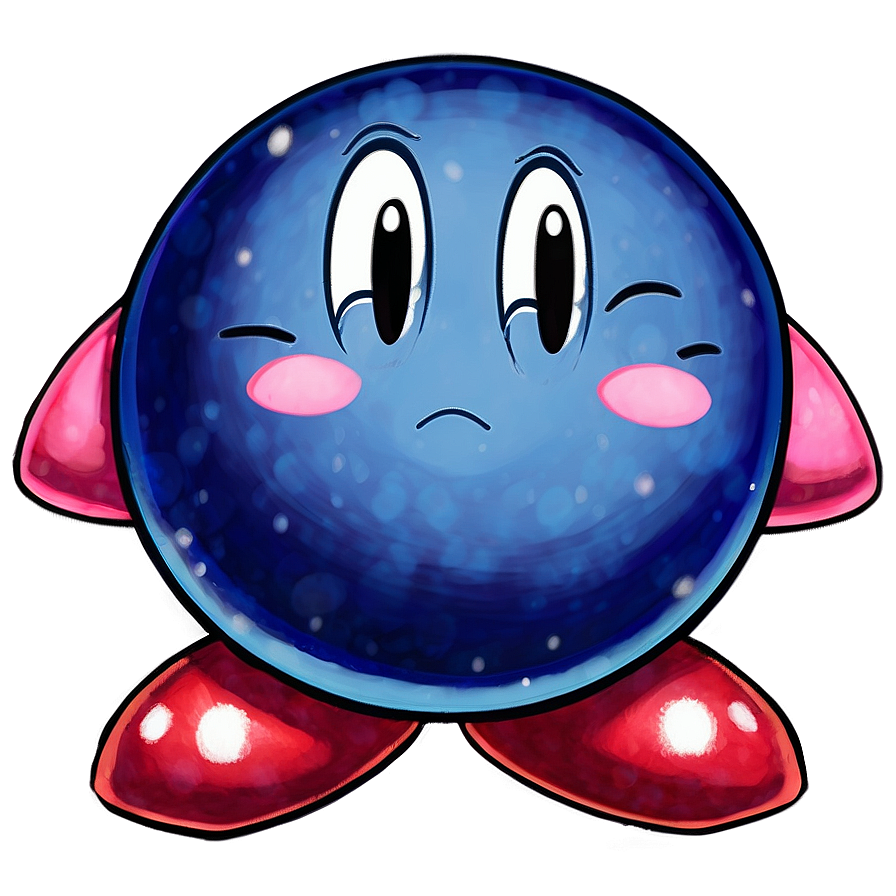 Download Kirby Blue Png - High Quality Fla PNG Image